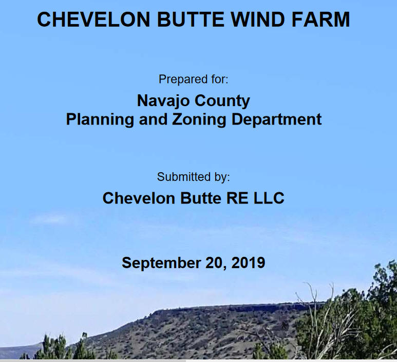 Special Use Permit application by sPower to Navajo County